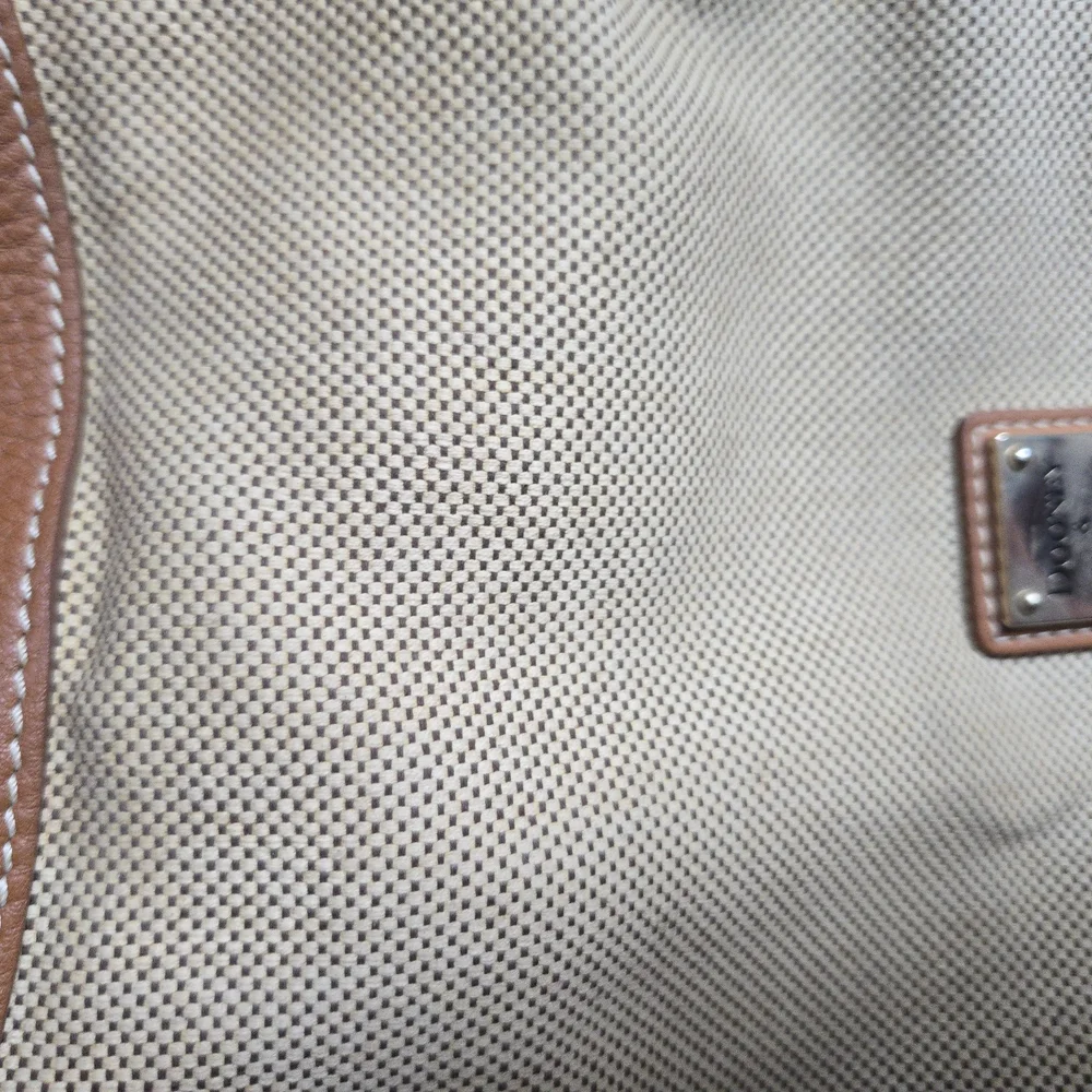 Dooney & Bourke Tan and Brown Shoulder Bag - Picture 2 of 12